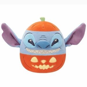 BNWT Stitch pumpkin jack-o’-lantern plush squishmallow